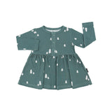 Belan.J Long Sleeve Baby Peplum Dress - Tiny Trees
