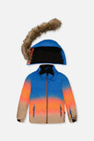 Deux par Deux Two Piece Play Snowsuit Blue And Orange Gradient