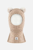 Deux par Deux knitted bear balaclava for baby