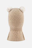Deux par Deux knitted bear balaclava for baby