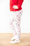 Mila & Rose Pink Christmas Leggings
