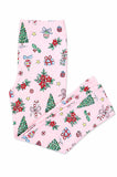 Mila & Rose Pink Christmas Leggings