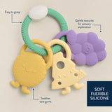 Itzy Ritzy Trio Multi-Textured Silicone Teether with 3 Charms