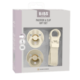 BIBS Colour Pacifier & Loop Clip Gift Set Latex Size 1