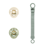 BIBS Colour Pacifier & Loop Clip Gift Set Latex Size 1