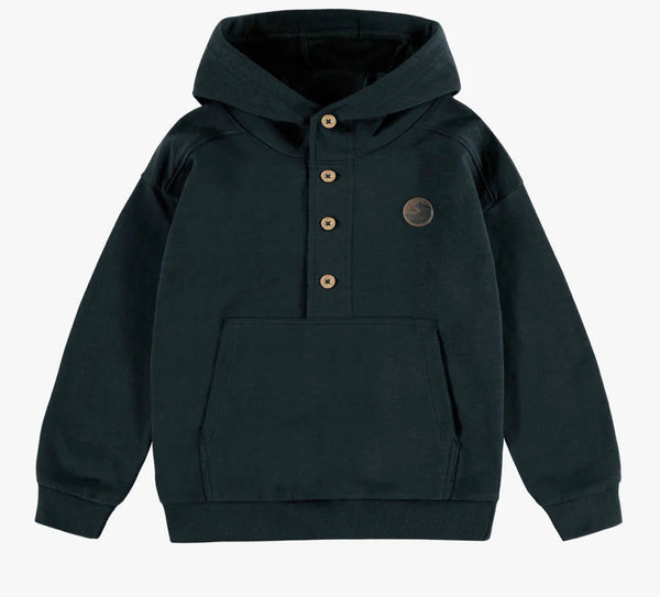 Souris Mini Navy hoodie in French Terry