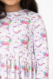 Mila & Rose Rainbow Kitties Twirl Dress