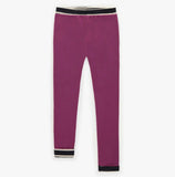 Souris Mini Reversible striped navy and white legging in jersey