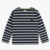 Souris Mini Striped navy and white long sleeve shirt