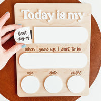 Knotty Design Co Interchangeable First and Last Day of School Sign