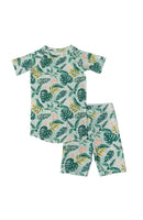 Loulou Lollipop Short Pajama Set - Jungle Leaves