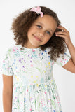 Mila & Rose Spring Dandelion S/S Pocket Twirl Dress