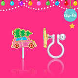 Girl Nation Holiday Clip-on Earrings