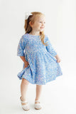 Mila & Rose Light Blue Velvet Sequin Dress