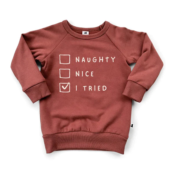 Little & Lively Fleece-Lined Pullover - Naughty or Nice