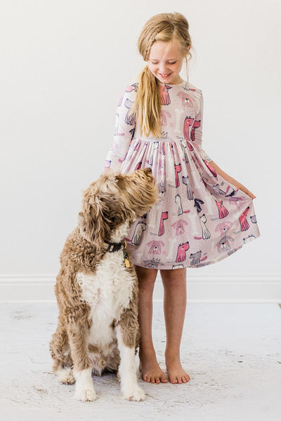 Mila & Rose Puppy Party Pocket Twirl Dress