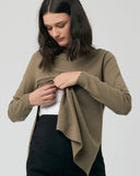 RIPE Maternity Morgan Side Split Nursing Knit - Olive